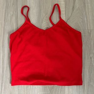 Shein red tank top